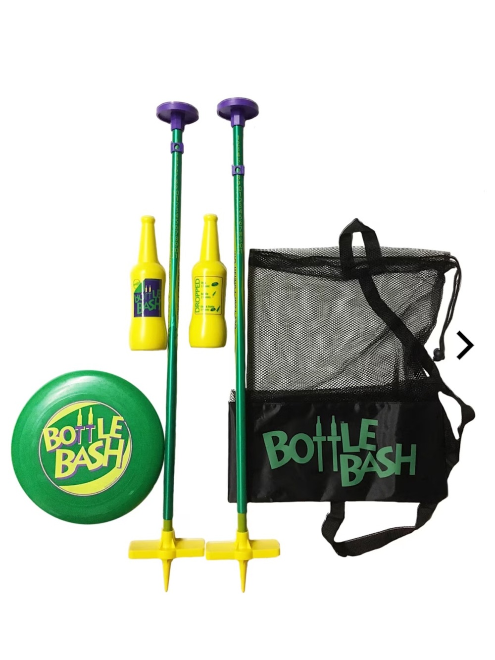 Bottle Bash Backyard Toss Game - Green & Yellow